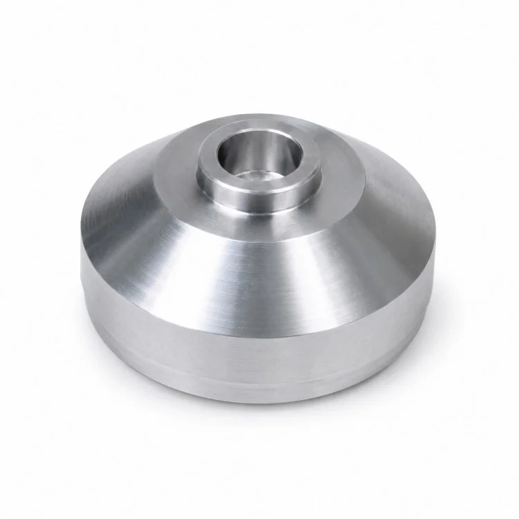 Componente de disco de brida cónica mecanizado por CNC